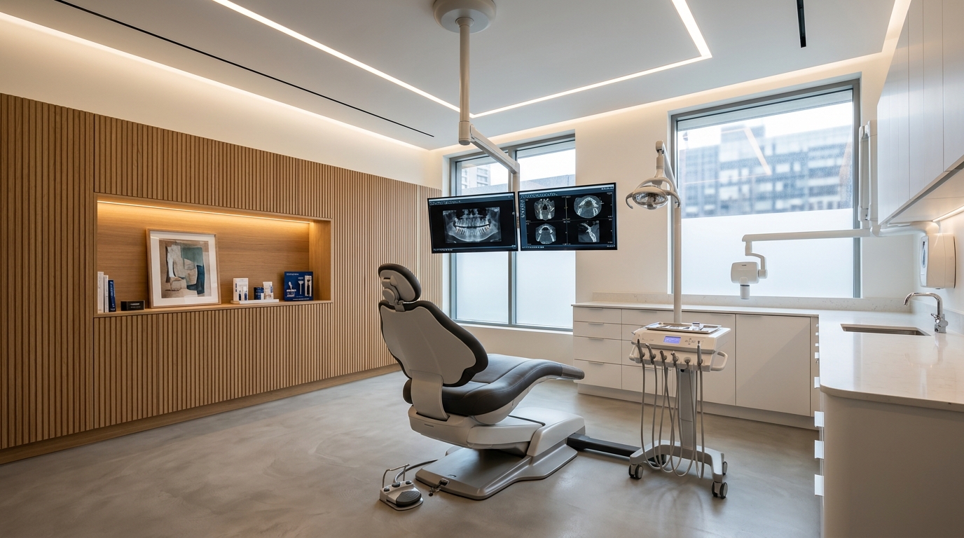 Modern dental and oral surgery practice clinical environment