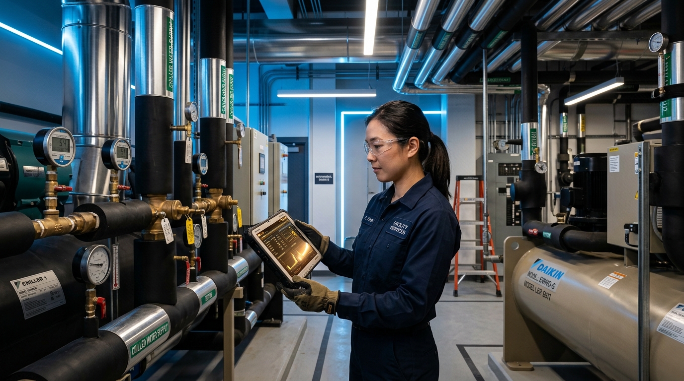 HVAC and mechanical contractor dispatch and operational facility